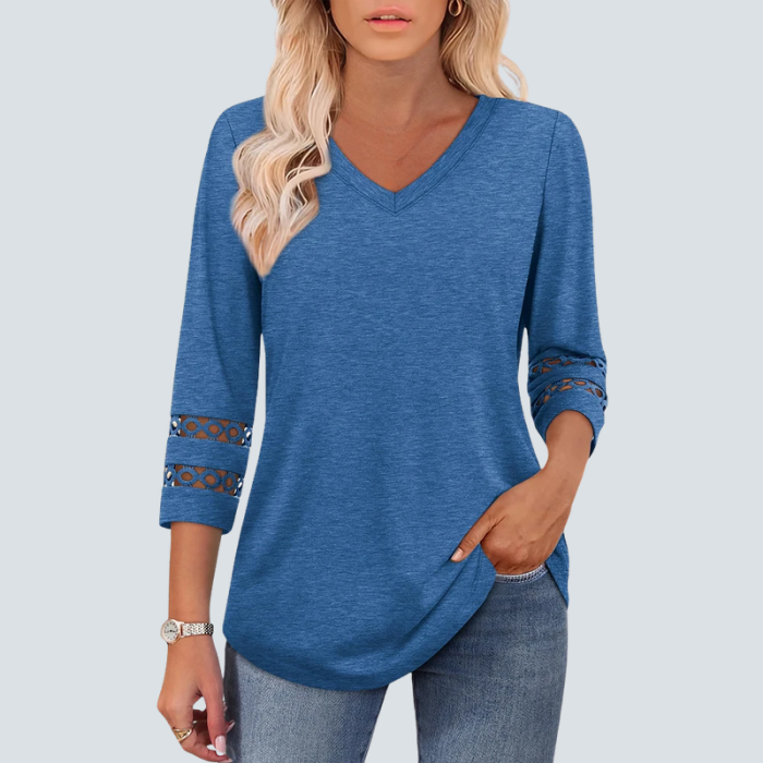 Eden Blouse + Free CatEye Necklace