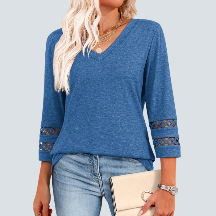 Eden Blouse + Free CatEye Necklace