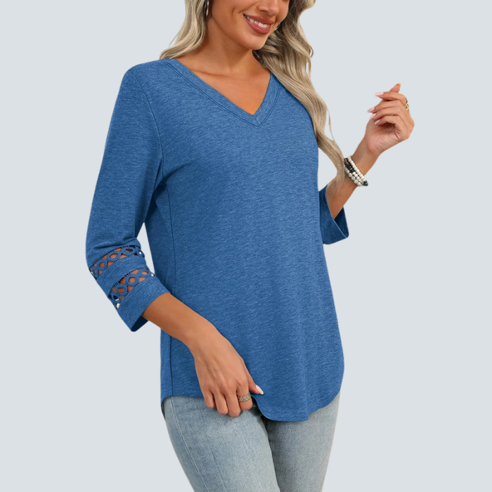 Eden Blouse + Free CatEye Necklace