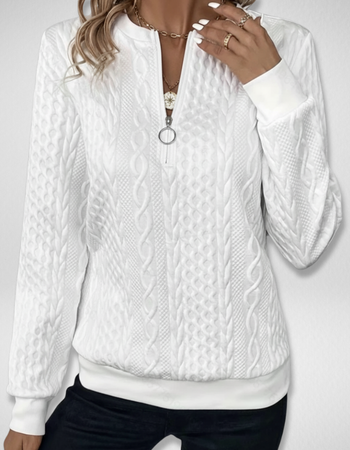 Aria Zip Sweater