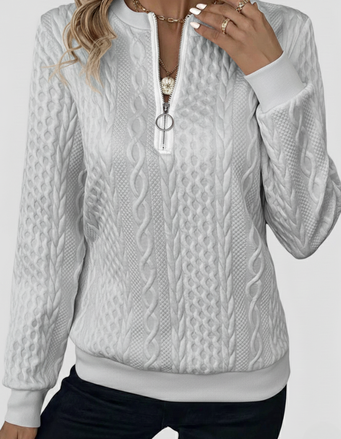 Aria Zip Sweater