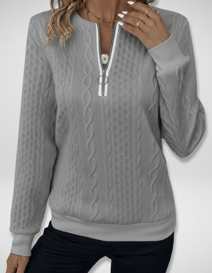 Aria Zip Sweater