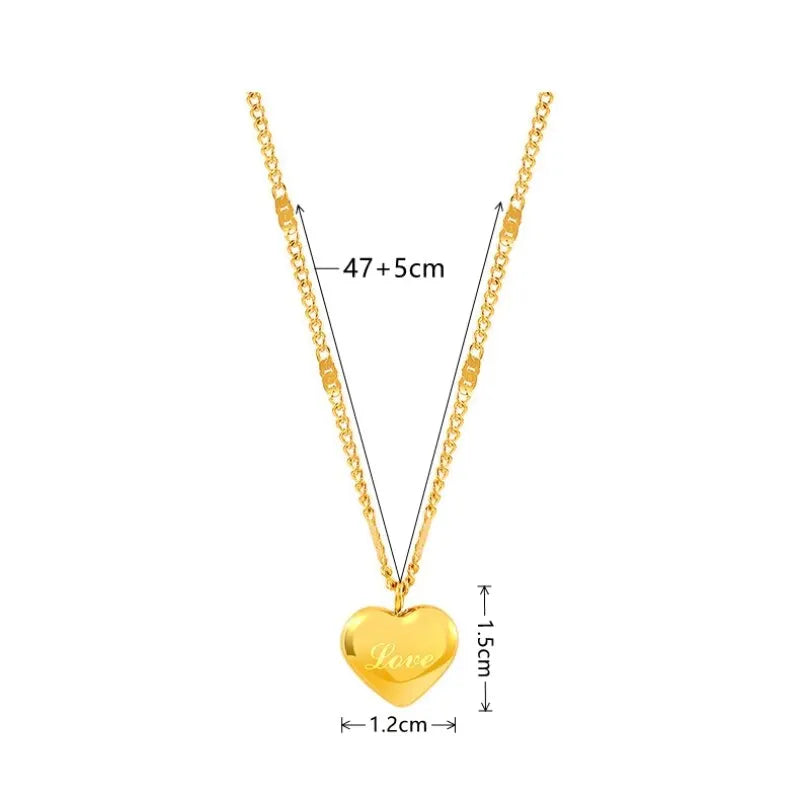 Necklace PeachHeart