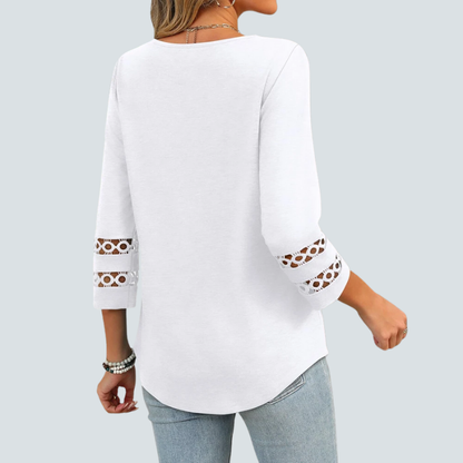 Eden Blouse + Free CatEye Necklace