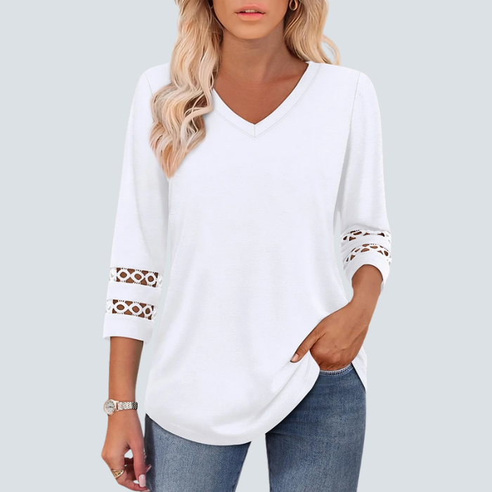 Eden Blouse + Free CatEye Necklace