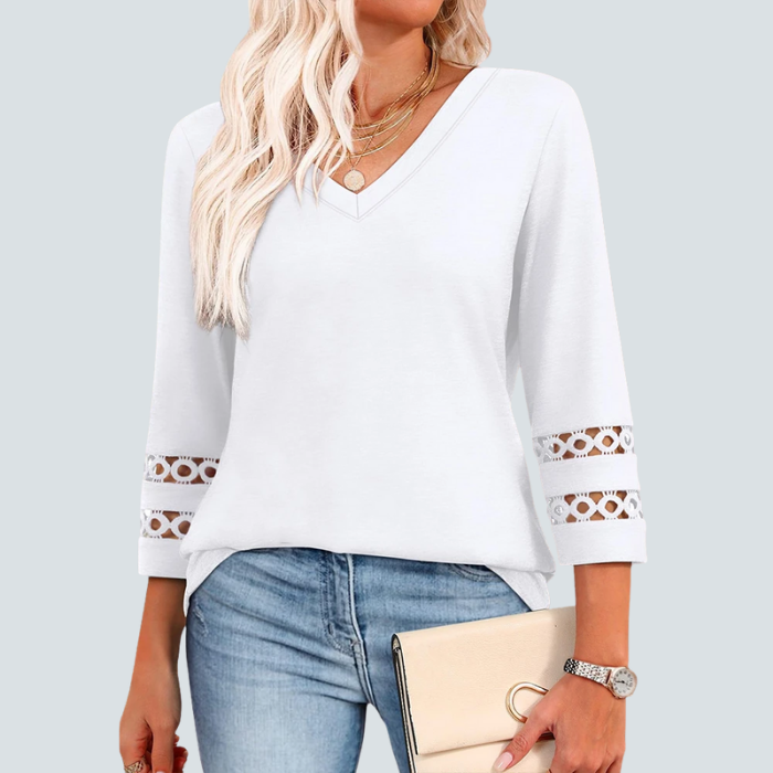 Eden Blouse + Free CatEye Necklace