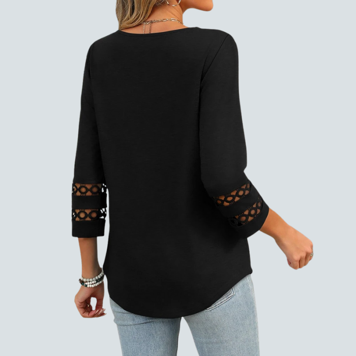Eden Blouse + Free CatEye Necklace