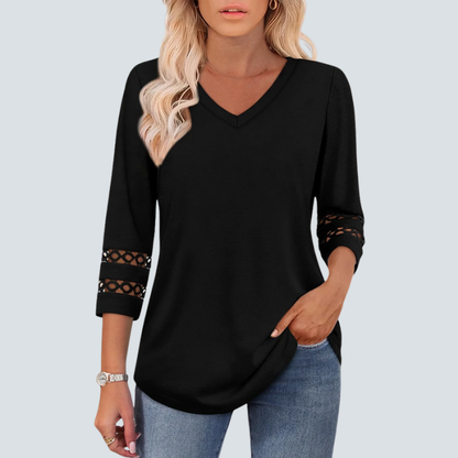 Eden Blouse + Free CatEye Necklace