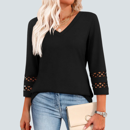 Eden Blouse + Free CatEye Necklace