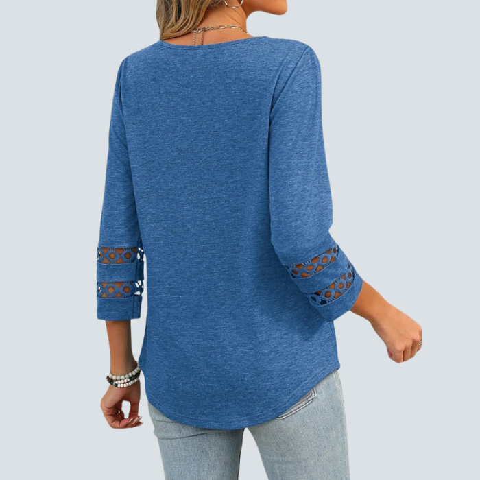 Eden Blouse + Free CatEye Necklace