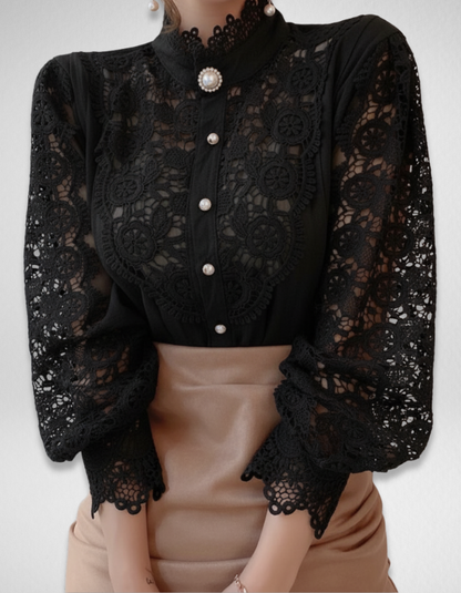 Pearl Grace Top + Free Flower Earring