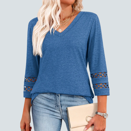 Eden Blouse + Free CatEye Necklace