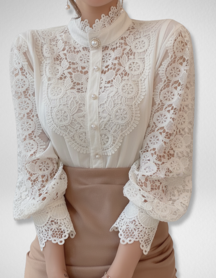 Pearl Grace Top + Free Flower Earring