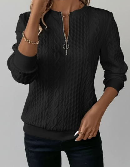 Aria Zip Sweater