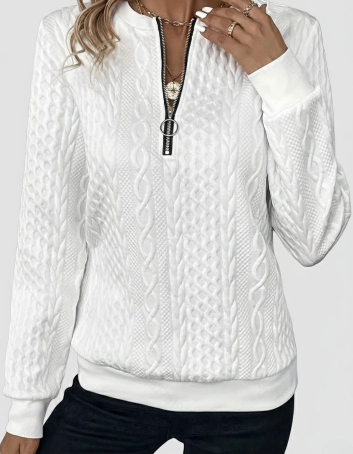 Aria Zip Sweater