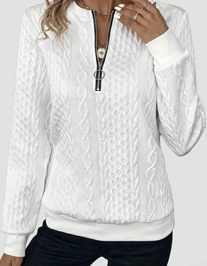 Aria Zip Sweater