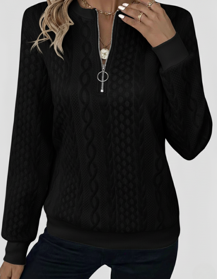 Aria Zip Sweater