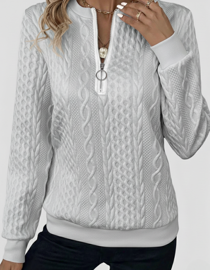 Aria Zip Sweater