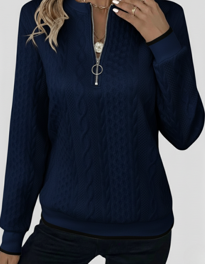 Aria Zip Sweater