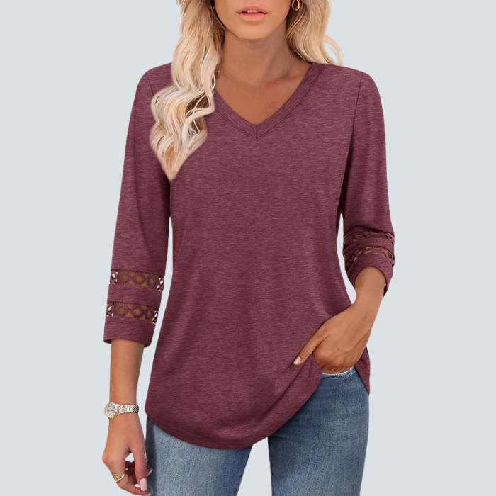 Eden Blouse + Free CatEye Necklace