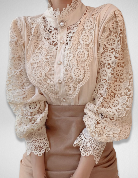Pearl Grace Top + Free Flower Earring