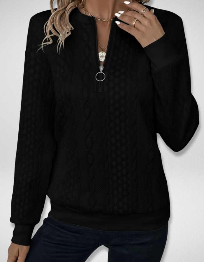 Aria Zip Sweater