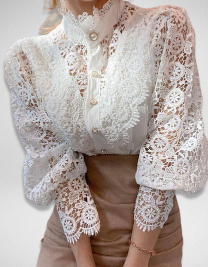 Pearl Grace Top + Free Flower Earring