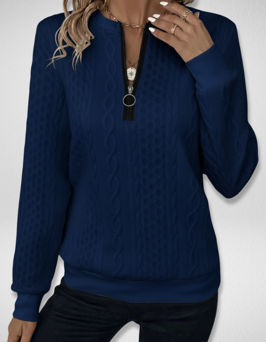 Aria Zip Sweater