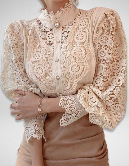 Pearl Grace Top + Free Flower Earring