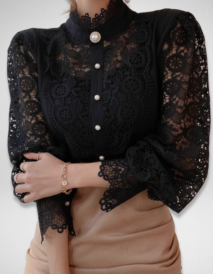 Pearl Grace Top + Free Flower Earring