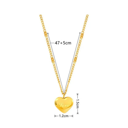 Necklace PeachHeart